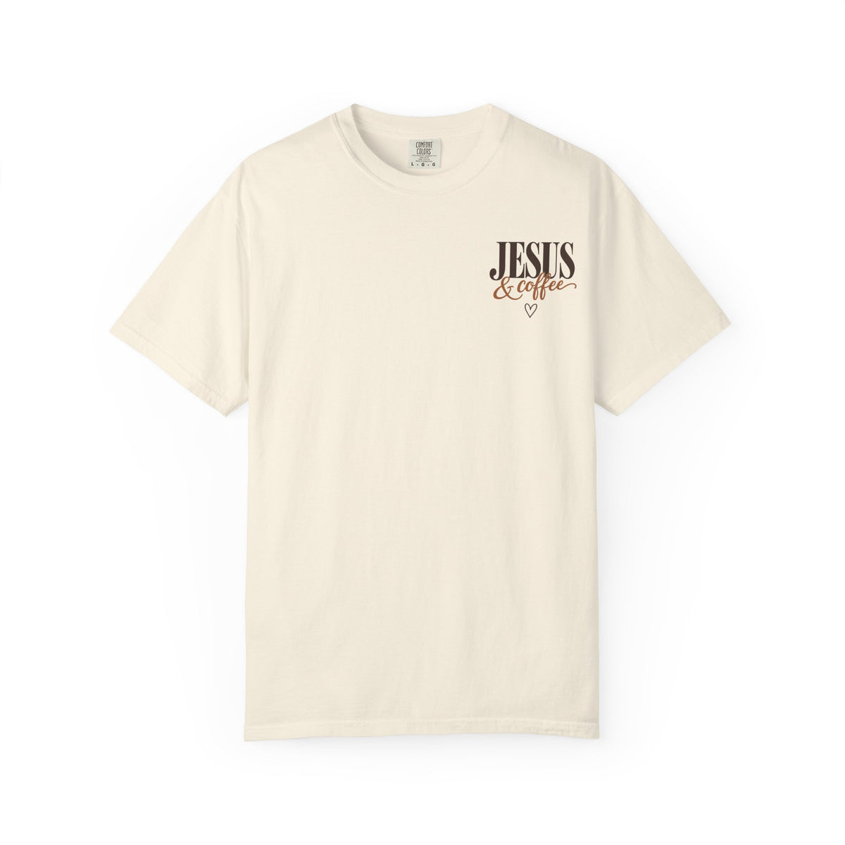 Jesus and Coffee Christian T-Shirt — Faith Coffee Tee for Women