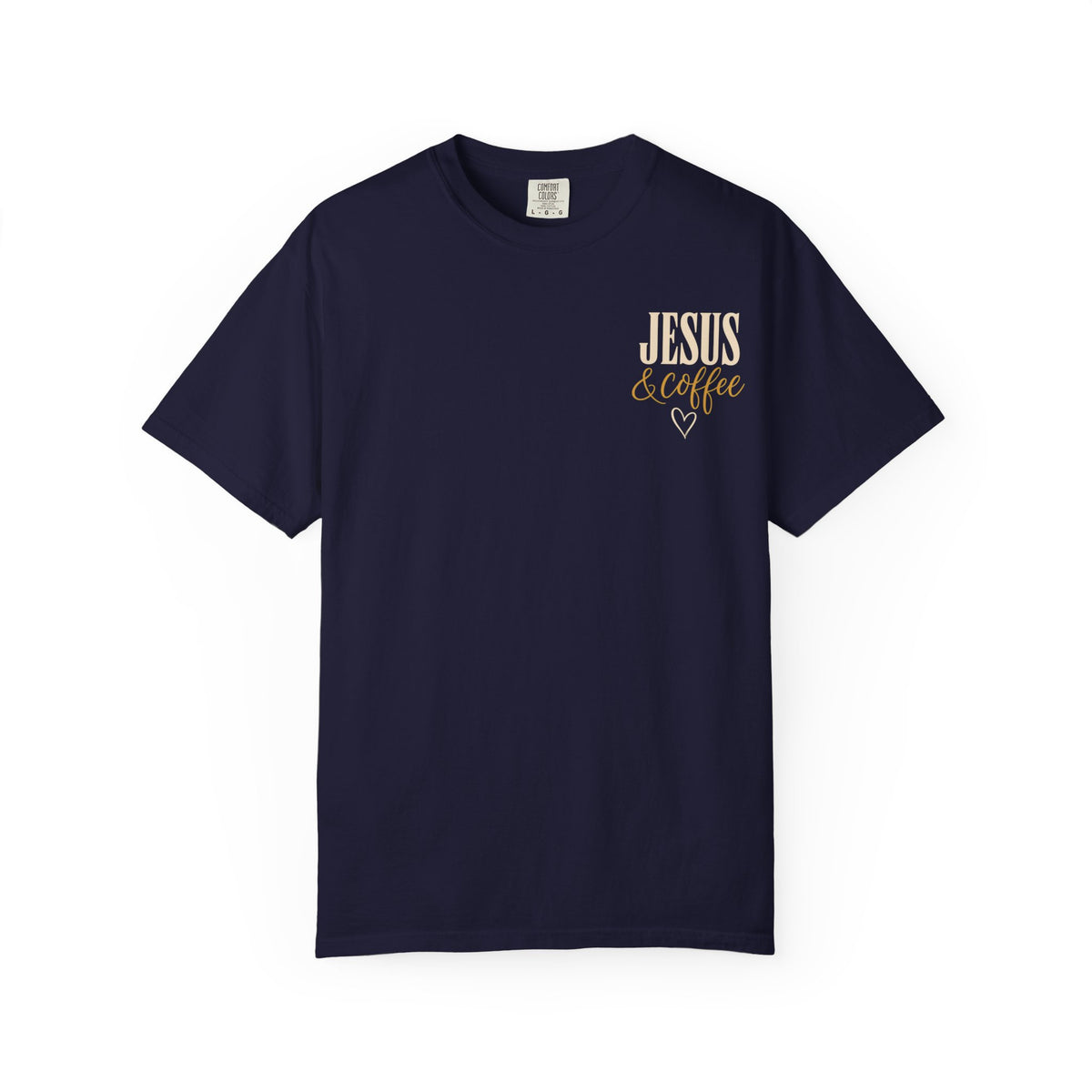 Jesus and Coffee Christian Graphic T-Shirt — Religious Tee for Women