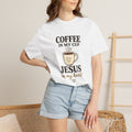 Coffee In My Cup Jesus In My Heart T-Shirt — Christian Coffee Tee for Women