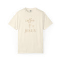 Coffee and Cross Christian T-Shirt — Jesus Coffee Tee for Women